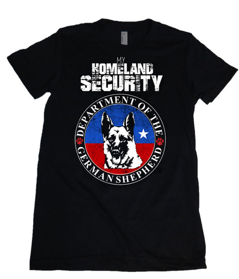 My Homeland Security Department Of German Shepherd Womens Missy Fit Scoop Neck T-shirt